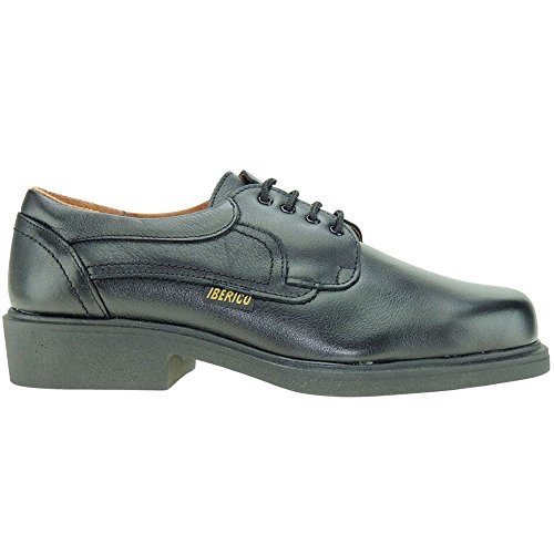 IBÉRICO Zapato Casual con Cordones y Piso Grueso para Hombre Negro Talla 45