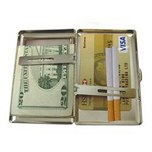 ID de Acero Inoxidable Lindo o Caja de Cigarrillos, arreglo de Flores Artificiales, Titular de la Tarjeta de Acero Inoxidable