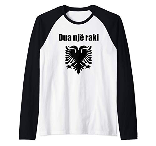 I'd Like Raki In Albanian Souvenir Funny Republic Of Albania Camiseta Manga Raglan