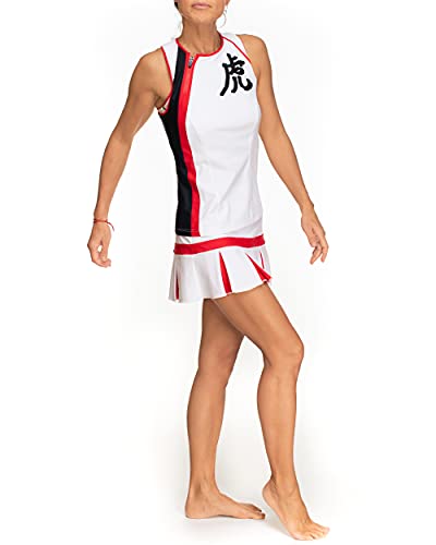 Idawen - Camiseta Deportiva para Mujer - Talla S - Color Negro - Camiseta de Deporte sin Mangas para Mujer - Camiseta para Mujer con Cremallera de Cierre Automático - Ropa Deportiva Universal