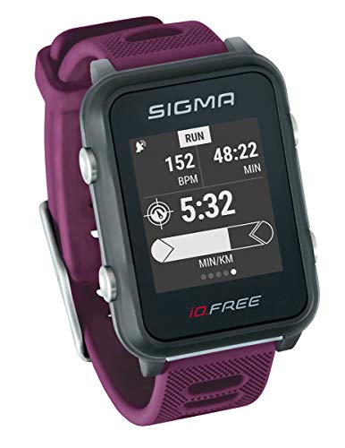 iD.FREE reloj multideportivo con GPS para el aire libre y navegación, notificaciones inteligentes, Geocaching, medición de pulso en la muñeca, a prueba de agua, incl. soporte para bicicleta