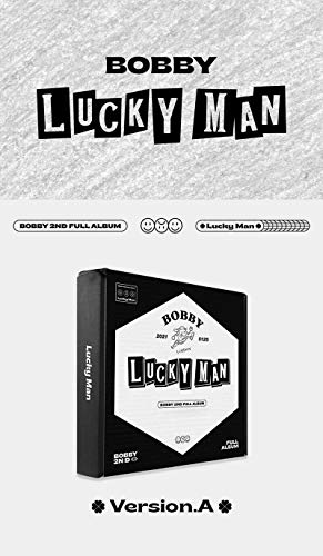 iKON BOBBY [LUCKY MAN] 2nd Full Album [ A ] Ver.+1p FOLDED POSTER K-POP SEALED+TRACKING CODE