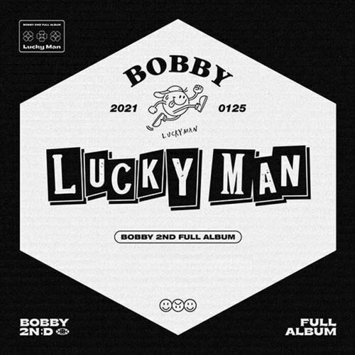 iKON BOBBY [LUCKY MAN] 2nd Full Album [ A ] Ver.+1p FOLDED POSTER K-POP SEALED+TRACKING CODE