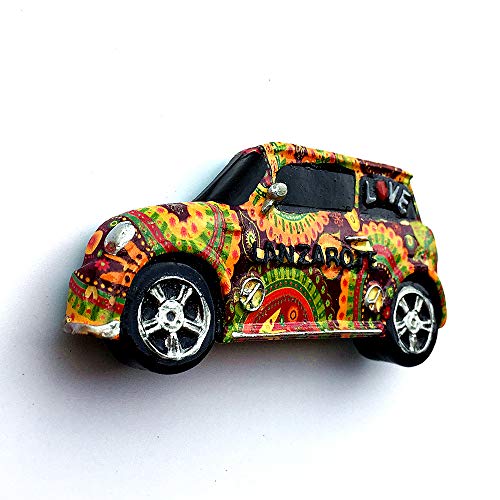 Imán para nevera de coche de Lanzarote España 3D de resina, para regalo, colección de regalo, decoración para el hogar y la cocina