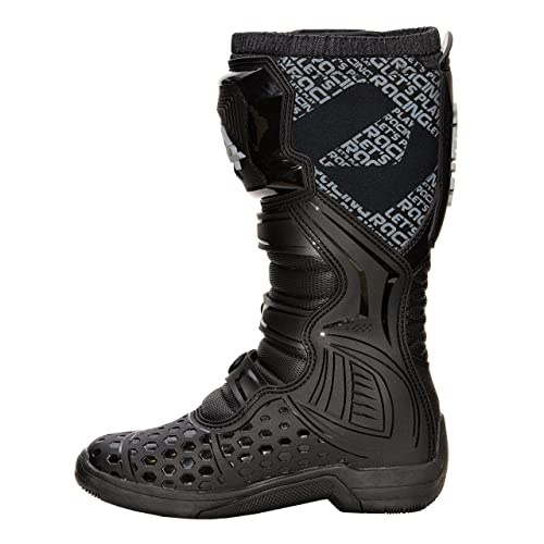 iMX Racing X-TWO Botas de moto Motocross Enduro Negro Certificación CE Sujetadores de cuatro etapas Microfibra para un mejor manejo de las cubiertas de la motocicleta TPU y TPR