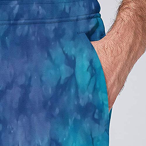 Inaayayi Azul Hecho a Mano Tie Dye Bandana Joggers Impresión 3D Unisex Chándal Pantalones Novely Pantalones Correr Deporte Pantalones Gimnasio