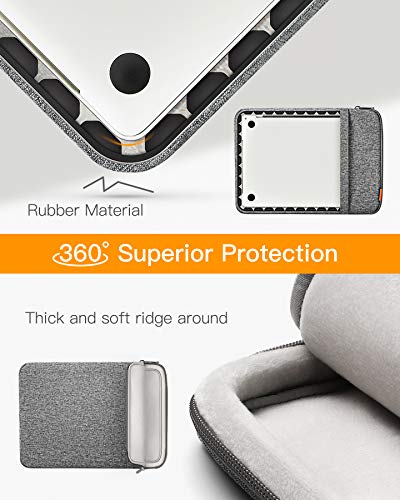 Inateck 360° Protección Funda Compatible con 13 MacBook Air 2020M1-2018,13 MacBook Pro 2020M1-2016, Surface Pro 8/7/X/6/5/4/3, XPS 13, Protección Anti Golpes, Funda Bolsa Blanda Portátil Protectora