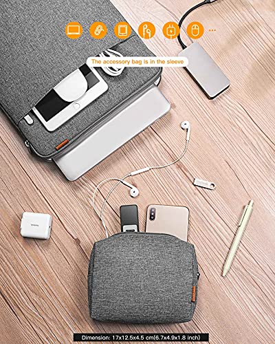 Inateck 360° Protección Funda Compatible con 13 MacBook Air 2020M1-2018,13 MacBook Pro 2020M1-2016, Surface Pro 8/7/X/6/5/4/3, XPS 13, Protección Anti Golpes, Funda Bolsa Blanda Portátil Protectora