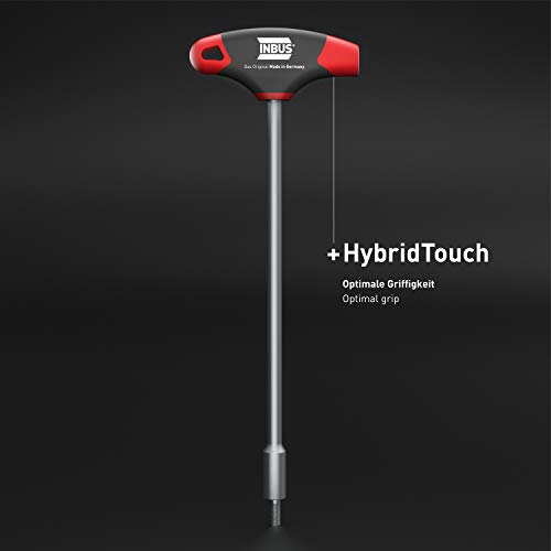 INBUS® 71925 Llave de vaso con mango en T 10mm, with HybridTouch — Made in Germany