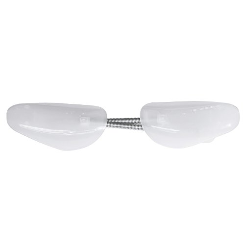 Incutex juego de 5 pares de hormas de plástico hormas zapatos, variables hasta la talla 44, transparente