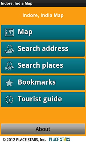 Indore, India Mapa Offline: PLACE STARS