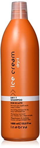 INEBRYA Dry-T Champú Cabello seco, Encrespado y tratado-1000 ML, Multicolor, 1 l (Paquete de 1), 1000