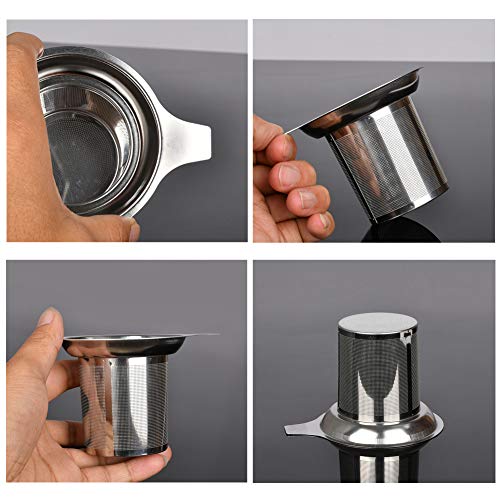 Infusor de té Colador de té Acero Inoxidable 304, Acero Inoxidable 304, Colador de té, Colador Avanzado,Colador de Acero Inoxidable para té, Adecuado para la Mayoría de Tazas y Cuencos (2 piezas)