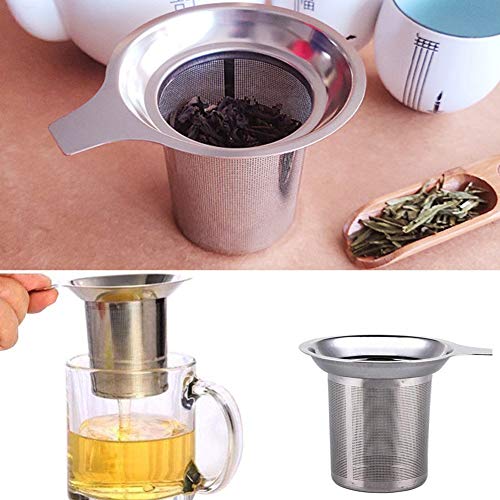 Infusor de té Colador de té Acero Inoxidable 304, Acero Inoxidable 304, Colador de té, Colador Avanzado,Colador de Acero Inoxidable para té, Adecuado para la Mayoría de Tazas y Cuencos (2 piezas)