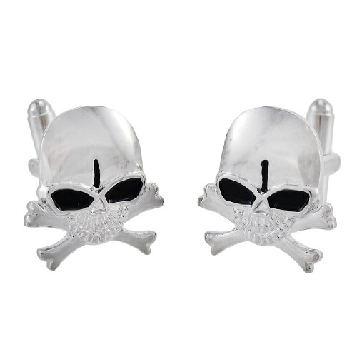 Inox Skull and Crossbones Stainless Steel Cufflinks