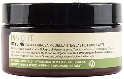 Insight - Styling - Pasta fibrosa modelante-elástica con fibra, pasta 90 ml