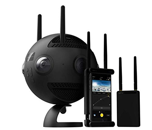 Insta360 Pro 2 - Cámara 3D 8K Profesional con 6 Lentes Independientes F/2.4 de Alta Definición Hd, Grabación de Video 360° Hasta 8K, Foto 3D 360° a 60 Megapíxeles, Raw, HDR, Conexión Wi-Fi, Negro