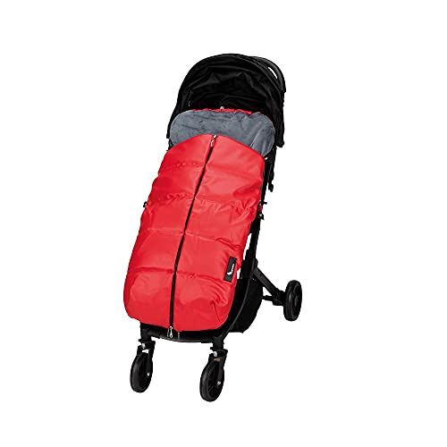 Interbaby Saco Universal para silla de paseo - Modelo: Liso Polipiel rojo