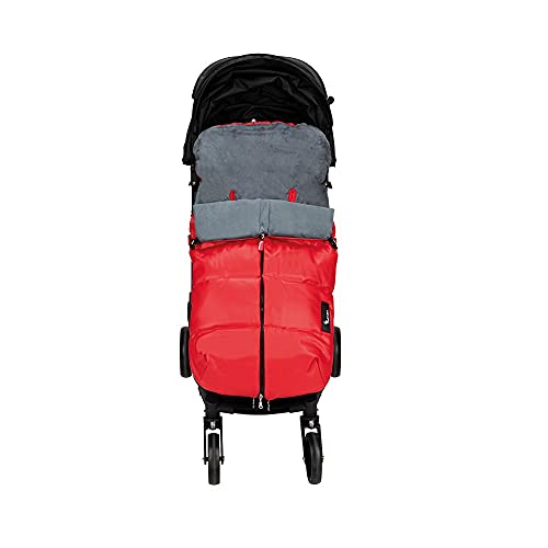 Interbaby Saco Universal para silla de paseo - Modelo: Liso Polipiel rojo