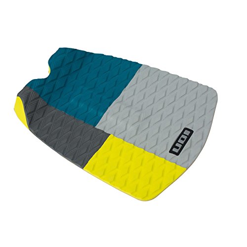 ION Footpad Deck Grip - Tabla de surf (1 pieza), color azul petróleo, gris y amarillo