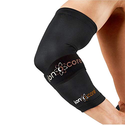 Ionocore® Sistema de Protección para el Codo - Brazelete Protector Codo de Tenista - Correa del Codo y Mangas de Compresión para las Articulaciones del Antebrazo, Ligero MEDIANO: 10.5"-12"