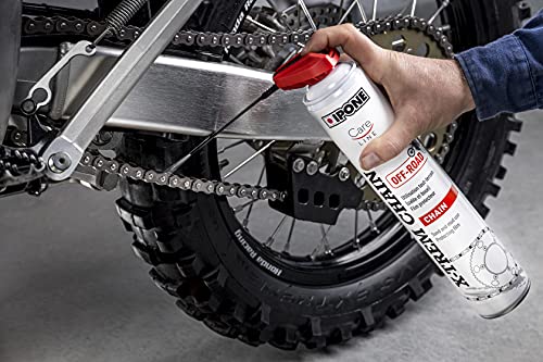 Ipone X-Trem Chain Off-Road - Spray para Cadena de Moto Todoterreno, 750 ml, con Cabezal pulverizador Especial, Antimanchas, Cabezal de pulverización móvil de precisión