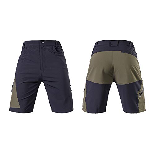 Irfora Pantalones cortos de ciclismo para hombre, pantalones cortos de ciclismo para hombre, pantalones cortos de ciclismo transpirables para deportes exteriores