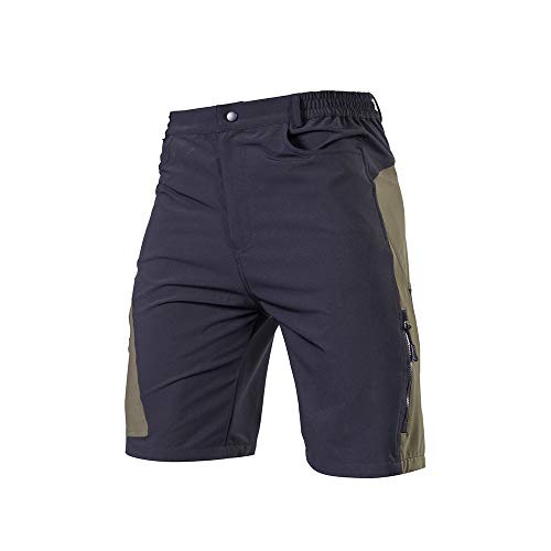 Irfora Pantalones cortos de ciclismo para hombre, pantalones cortos de ciclismo para hombre, pantalones cortos de ciclismo transpirables para deportes exteriores