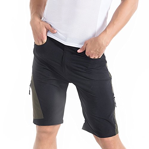 Irfora Pantalones cortos de ciclismo para hombre, pantalones cortos de ciclismo para hombre, pantalones cortos de ciclismo transpirables para deportes exteriores