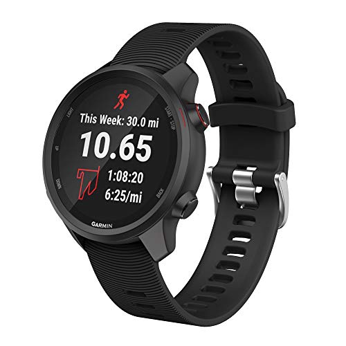 ISABAKE Correa de repuesto de silicona suave para Garmin Forerunner 245/245, 20 mm, cómoda pulsera para reloj Vivoactive HR/3 Music Forerunner 645 Music Garmin (rosa)