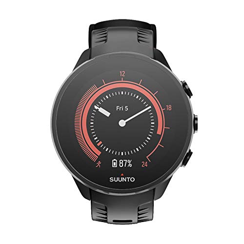 ISABAKE Correa para Suunto 9, Correa de Silicona Suave Correa de Repuesto de tamaño Ajustable Compatible con Suunto 9 / Spartan Sport Wrist HR Baro/Suunto D5 (Negro)