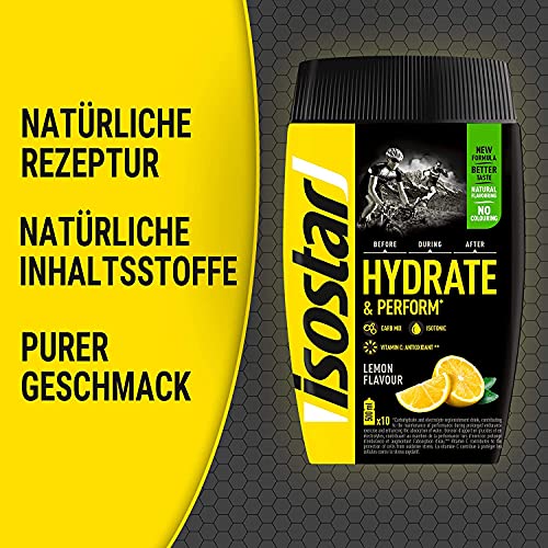 Isostar Hydrate & Perform Sabor a Naranja 400g + Limón 400g + original botella 500 ml