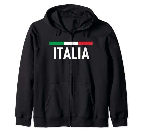Italia Bandera Italiana Italia Hombres Mujeres Niños Familia Sudadera con Capucha