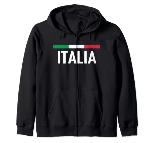 Italia Bandera Italiana Italia Hombres Mujeres Niños Familia Sudadera con Capucha