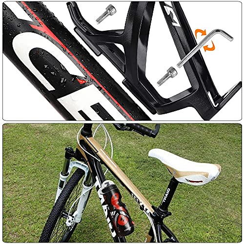 IWILCS Portabidones para bicicleta con botella de bicicleta, ligero, soporte para botellas, soporte para botellas con botella de 750 ml, para bicicleta