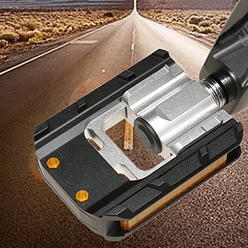 Iycorish Pedales plegables de doble lado para bicicleta plegable universal para bicicleta de carretera bicicleta de ciudad
