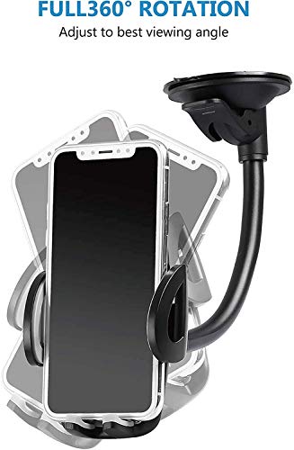 IZUKU Soporte Movil Coche para Parabrisas [con Ventosa] Porta Movil Coche para la Mayoría de los Téléfonos Inteligentes y Dispositivos GPS