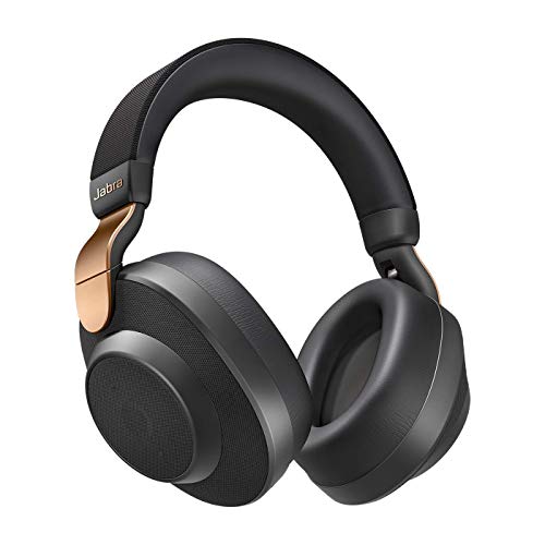 Jabra Elite 85h Amazon Edition - Auriculares Inalámbricos Over-Ear, Cancelación Activa de Ruido, Batería de Larga Duración para Llamadas y Música, Negro Cobre