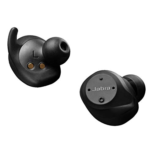 Jabra Elite Sport – Auriculares Deportivos Inalámbricos, Aplicación Fitness Integrada para Llamadas y Música, Negro