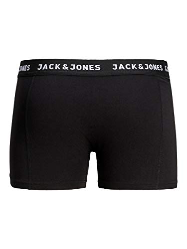 JACK & JONES Jachuey Trunks 7 Pack Bóxer, Negro (Black Detail: Blacak/Black/Black/Black/Black/Black), XX-Large (Pack de 7) para Hombre