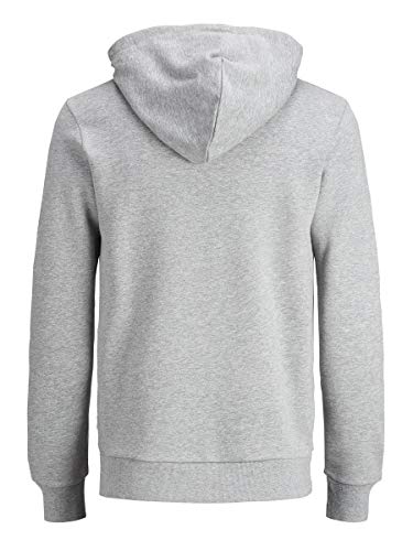 Jack & Jones Jjecorp Logo Sweat Hood Noos Sudadera, Gris (Light Grey Melange Detail:Reg Fit-Melange), XX-Large para Hombre