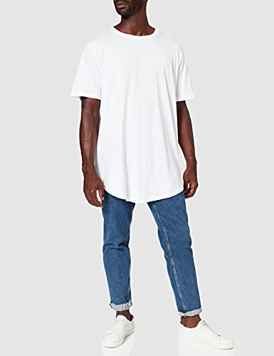 Jack & Jones Jjenoa tee SS-Camiseta de Manga Corta con Cuello Redondo, Blanco, 6XL para Hombre