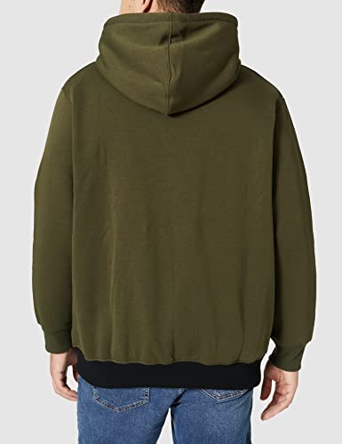 Jack & Jones Jjeurban Blocking Noos PS-Sudadera con Capucha, Forest Night/Detail:Hawaiian-Black Print, XXXL para Hombre