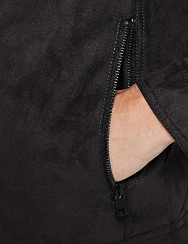 Jack & Jones Jjewarner Noos Chaqueta de Cuero sinttico, Negro, L para Hombre