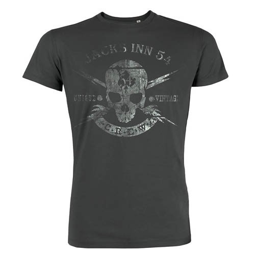 Jack's Inn 54 - Camiseta - Corte imperio - Redondo - Manga Corta - para hombre antracita M