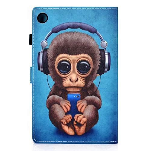 Jajacase Funda para Huawei Enjoy Tablet 2 / MatePad T10 T10S 2020 (10.1") Tableta Cubierta - Libro Wallet Case Flip Cover Estuche Protector Carcasa con Soporte,Cuero PU Silicona,Mono Musical