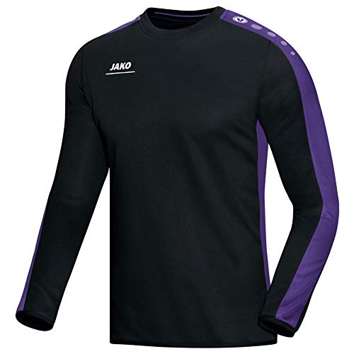 JAKO Sweatshirt Sweat Striker, Todo el año, Hombre, Color Negro/Lila, tamaño XX-Large