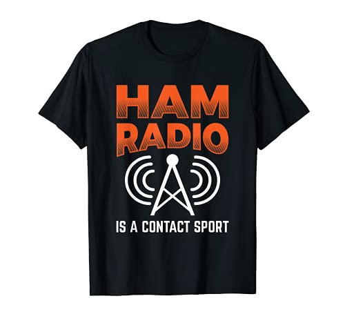 Jamón Radio es un contacto Sport Morse Code Operator Camiseta