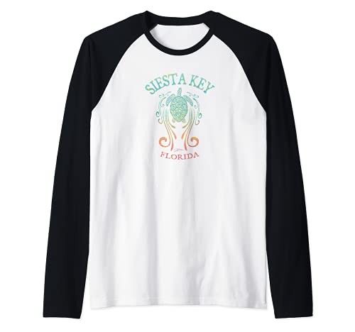 JCombs: Siesta Key, FL, Tortuga marina en el torrente Camiseta Manga Raglan