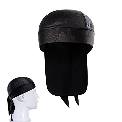 JeoPoom Unisex Secado Rápido Absorbente de Humedad Bandana Headwear, Ajustable Respirable Envoltura de la Cabeza Bufanda, Protección UV Sombrero Rápida Pañuelo Seco Deportes Casquillo